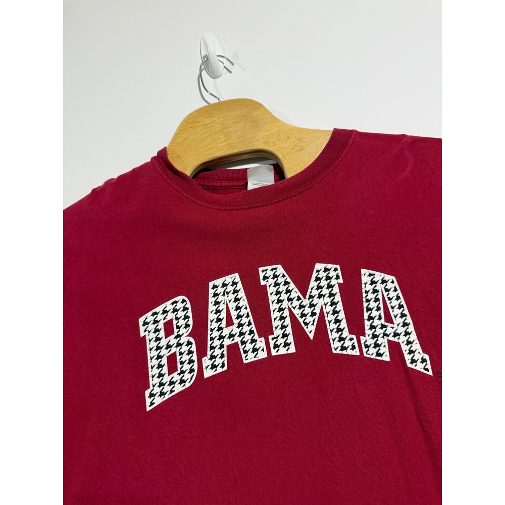 Alabama Crimson Tide T-Shirt Mens 2XL Red Excellent Bama Houndstooth Graphic